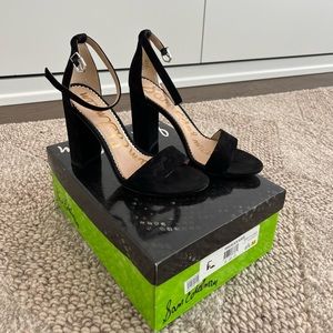 Sam Edelman Block Heels - black suede, size 6.5, worn once